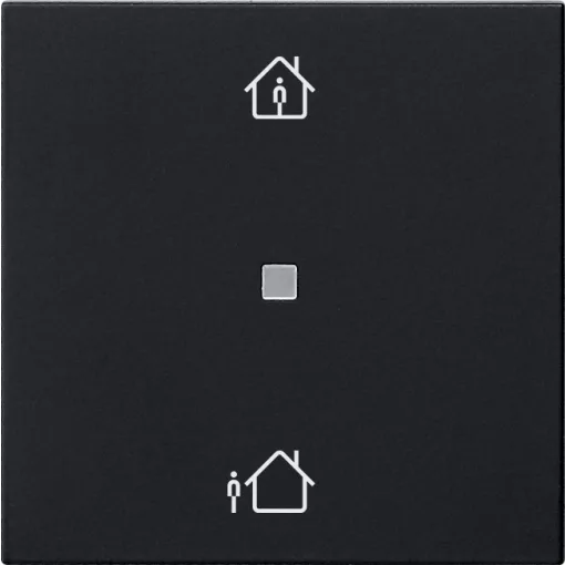 GIRA 5106005 KNX-RF-kezelőegység System 55 | 1-csatornás, fűtési mód | fekete matt