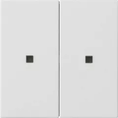   GIRA 510727 KNX-RF kezelőfedél System 55 | 2-gombos | tiszta fehér selyemmatt