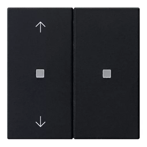 GIRA 5108005 KNX-RF kezelőegység System 55 | 2-csatornás, nyilak | matt fekete