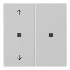   GIRA 5108015 KNX-RF kezelőfedél System 55 | 2-gombos, nyilak | matt szürke