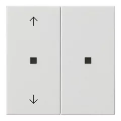   GIRA 510803 KNX-RF kezelőfelső rész System 55 | 2-es, nyilak | tiszta fehér fényes
