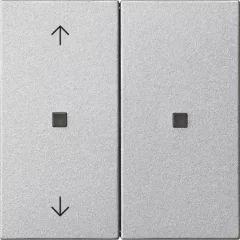   GIRA 510826 KNX-RF kezelőegység System 55 | 2-csatornás, nyilak | alumínium