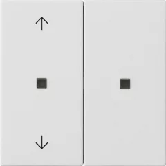   GIRA 510827 KNX-RF kezelőfedlap System 55 | 2-fold, nyilak | tiszta fehér selyemmatt