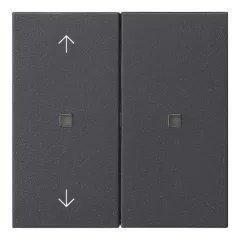   GIRA 510828 KNX-RF kezelőlap System 55 | 2-csatornás, nyilak | antracit