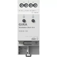 GIRA 512500 KNX REG kapcsolóaktor | 2 kimenetes, 10 A