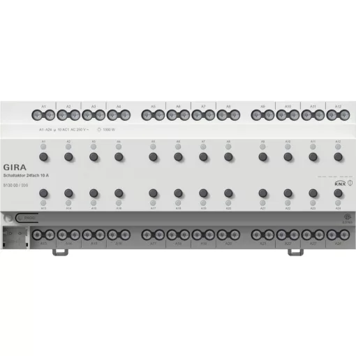 GIRA 513000 KNX REG kapcsolóaktor | 24 csatornás, 10 A