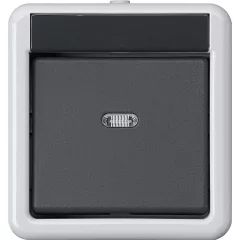   GIRA 515130 KNX nyomógomb buscsatoló felületre szerelhető WG | 1 csatornás, egygombos kezelés