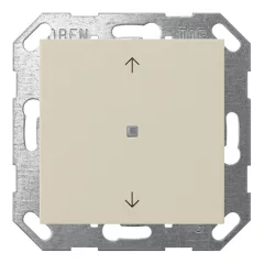   GIRA 517201 KNX nyomógomb System 55 | 1-csatornás, nyilak | krémfehér fényes