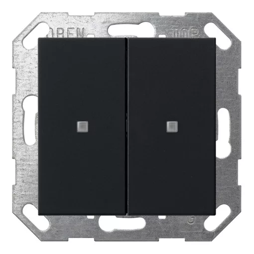GIRA 5173005 KNX tapintásérzékelő System 55 | 2-csatornás | matt fekete
