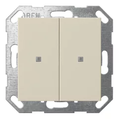   GIRA 517301 KNX tapintásérzékelő System 55 | 2-csatornás | krémfehér fényes