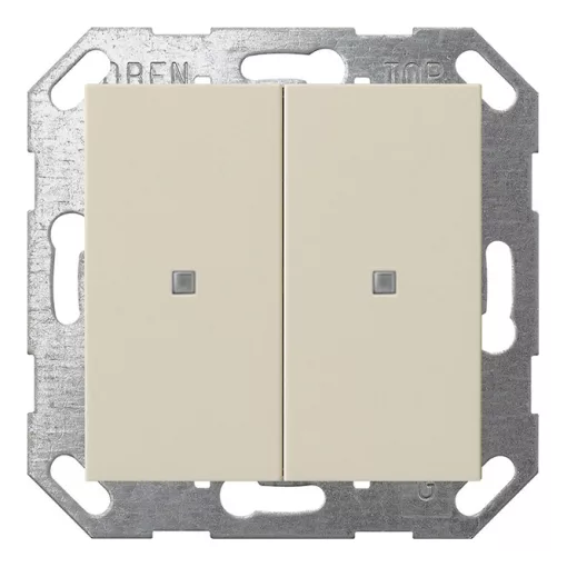 GIRA 517301 KNX tapintásérzékelő System 55 | 2-csatornás | krémfehér fényes