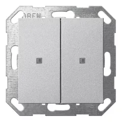   GIRA 517326 KNX tapintásérzékelő System 55 | 2-csatornás | alumínium