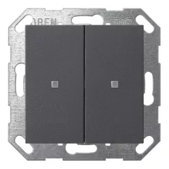   GIRA 517328 KNX nyomógomb System 55 | 2-csatornás | antracit