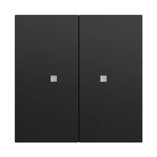 GIRA 517374 KNX nyomógomb System 70 | 2-fold | fekete matt