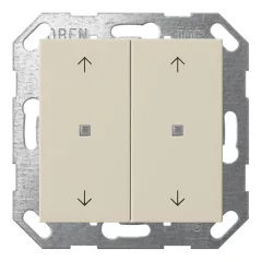   GIRA 517401 KNX nyomógomb System 55 | 2-fold, 4 nyíl | krémfehér fényes