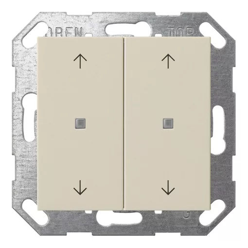 GIRA 517401 KNX nyomógomb System 55 | 2-fold, 4 nyíl | krémfehér fényes
