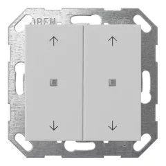   GIRA 5174015 KNX nyomógomb System 55 | 2-csatornás, 4 nyíl | szürke matt