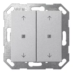   GIRA 517426 KNX nyomógomb System 55 | 2-es, 4 nyíl | alumínium