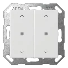   GIRA 517427 KNX nyomógomb System 55 | 2-fold, 4 nyíl | tiszta fehér selyemmatt