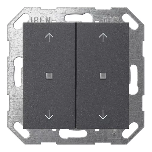 GIRA 517428 KNX tapintásérzékelő System 55 | 2-csatornás, 4 nyíl | antracit