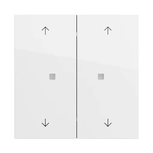 GIRA 517470 KNX nyomógomb System 70 | 2-csatornás, 4 nyíl | tiszta fehér fényes