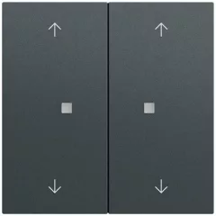   GIRA 517473 KNX tapintásérzékelő System 70 | 2-fold, 4 nyíl | antracit