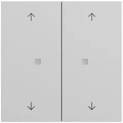  GIRA 517476 KNX nyomógomb System 70 | 2-zónás, 4 nyíl | szürke matt
