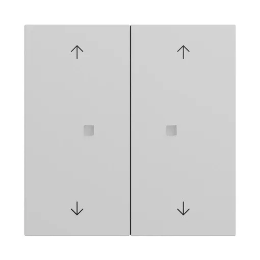 GIRA 517476 KNX nyomógomb System 70 | 2-zónás, 4 nyíl | szürke matt