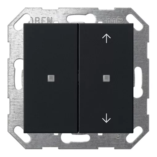 GIRA 5175005 KNX tapintásérzékelő System 55 | 2-fold, nyilak | matt fekete