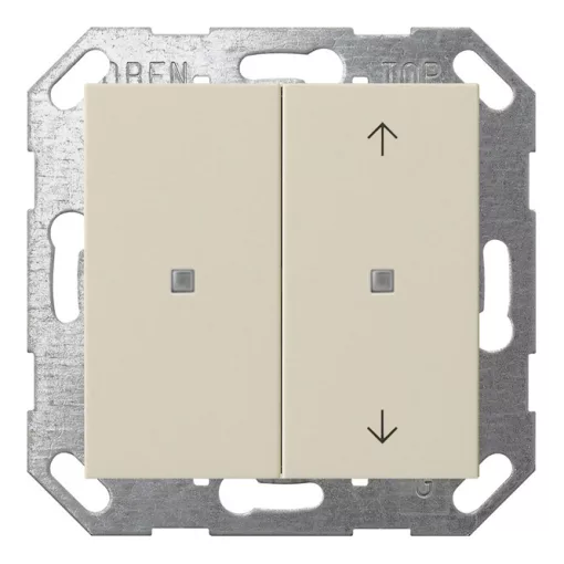 GIRA 517501 KNX tapintásérzékelő System 55 | 2-csatornás, nyilakkal | krémfehér fényes