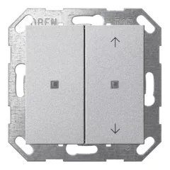   GIRA 517526 KNX nyomógomb System 55 | 2-csatornás, nyilak | alu