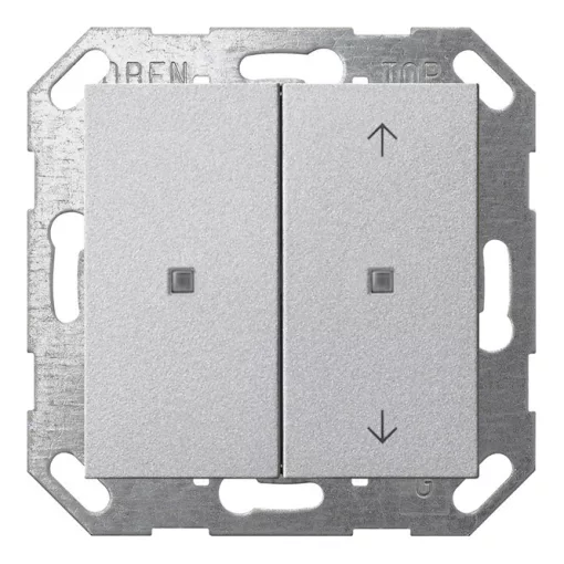 GIRA 517526 KNX nyomógomb System 55 | 2-csatornás, nyilak | alu