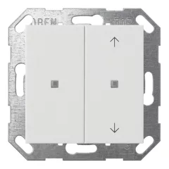   GIRA 517527 KNX tapintásérzékelő System 55 | 2-csatornás, nyilakkal | tisztafehér selyemmatt