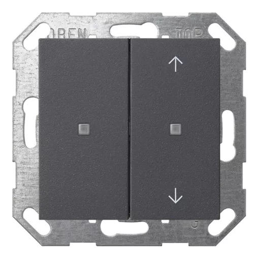 GIRA 517528 KNX tapintásérzékelő System 55 | 2-csatornás, nyilak | antracit