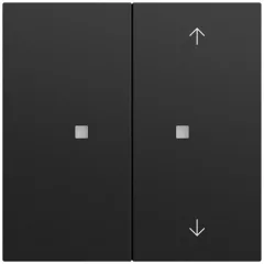   GIRA 517574 KNX nyomógomb System 70 | 2-csatornás, nyilak | matt fekete