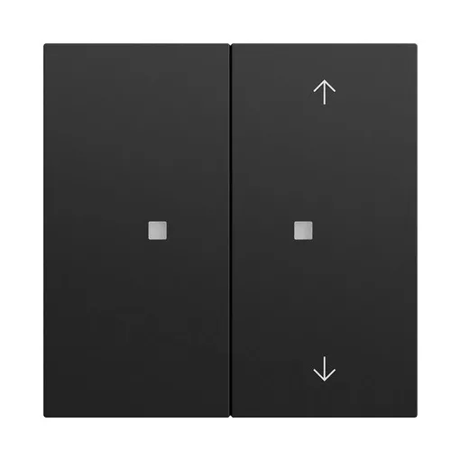 GIRA 517574 KNX nyomógomb System 70 | 2-csatornás, nyilak | matt fekete