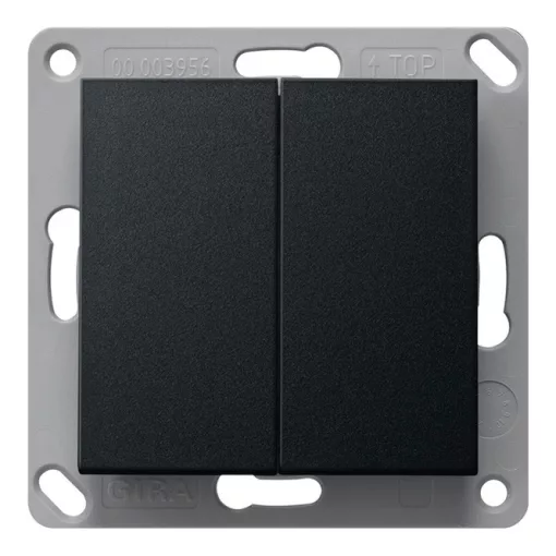 GIRA 5178005 KNX-RF-tapintásérzékelő System 55 | 2-csatornás | fekete matt