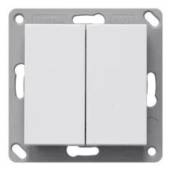   GIRA 517803 KNX-RF nyomógomb System 55 | 2-csatornás | fényes tiszta fehér