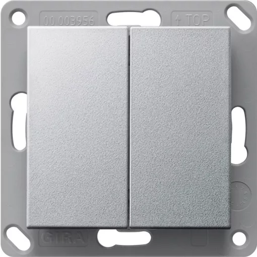 GIRA 517826 KNX-RF-tapintásérzékelő System 55 | 2-fold | alu színben