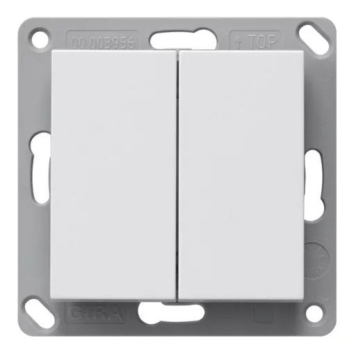 GIRA 517827 KNX-RF-tapintásérzékelő System 55 | 2-csatornás | tiszta fehér selyemmatt