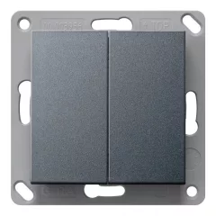 GIRA 517828 KNX-RF nyomógomb System 55 | 2-gang | antracit