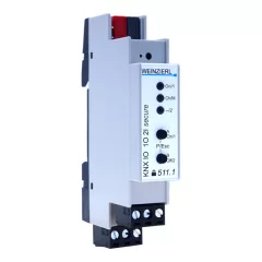   WEINZIERL 5327 KNX kapcsolóaktor | 1 kimenetes, 2 bináris bemenet, KNX Secure