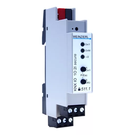 WEINZIERL 5327 KNX kapcsolóaktor | 1 kimenetes, 2 bináris bemenet, KNX Secure