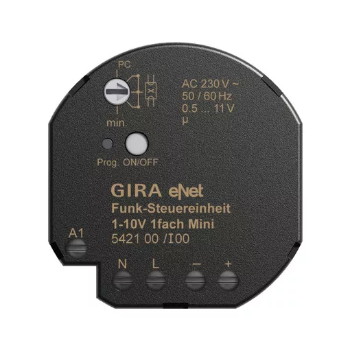 GIRA 542100 eNet rádiófrekvenciás vezérlőegység mini | 1-csatornás