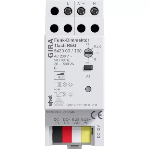 GIRA 543000 eNet Funk dimmaktor REG | 1 csatornás