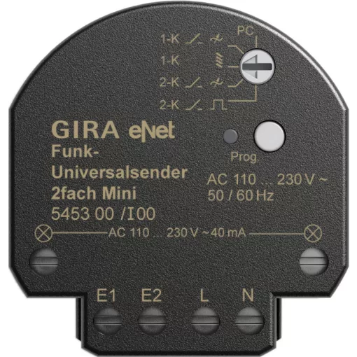 GIRA 545300 eNet univerzális adó | 2-csatornás