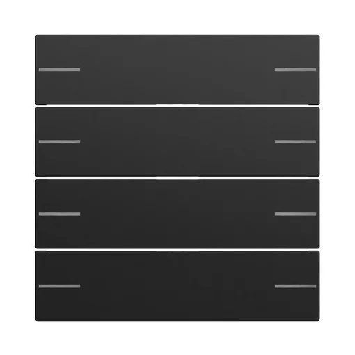 GIRA 575474 Billenőkapcsoló készlet tapintásérzékelő 4.70-hez | 4-szeres | matt fekete