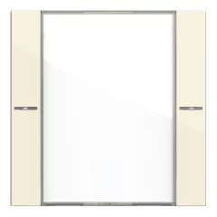   GIRA 577101 feliratozott billenőkapcsoló-készlet tapintásérzékelő 4 System 55-höz | 1-es | krémfehér fényes