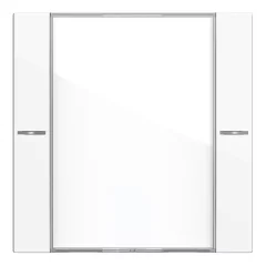   GIRA 577103 feliratozott billentyűkészlet tapintásérzékelő 4 System 55-höz | 1-es | tiszta fehér fényes