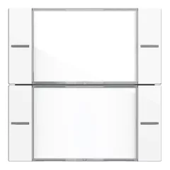   GIRA 577203 feliratozható billenőkészlet tapintásérzékelő 4 System 55-höz | 2-fold | tiszta fehér fényes